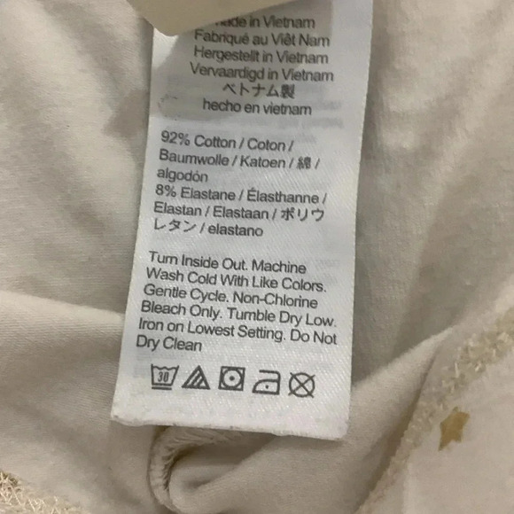 Girls Crewcuts 2 Piece Long Sleeve Outfit Size Small White With Gold Stars EUC - Picture 6 of 7